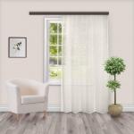 Штора Тюль с вышивкой "Цветок" молочный 150*260