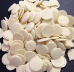 Глазурь белая Caribe Bianco Dischi диски, лауриновая глазурь, блестящее покрытие