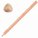 Карандаш цветной утолщенный STAEDTLER Noris club, 1 шт., трехгранный, грифель 4 мм, персик,1284-43