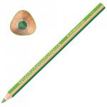 Карандаш цветной утолщенный STAEDTLER Noris club, 1 шт., трехгранный, грифель 4 мм, салатов,1284-50