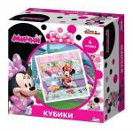 Кубики Минни (без обклейки) 4 шт. Дисней