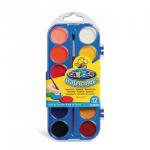 Краски акварельные CARIOCA Watercolor, 12 цв., с кистью, пластиковая коробка, европодвес, КО040/А