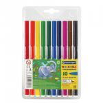 Фломастеры CENTROPEN Слонята,  10 цв., смываемые, вентилир.колпачок, европодвес, 7790/10TP