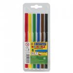 Фломастеры CENTROPEN Слонята,   6 цв., смываемые, вентилир.колпачок, европодвес, 7790/06TP