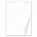 Блокнот для флипчарта BRAUBERG, 20 листов, ЧИСТЫЕ, 67,5*98 см, 80 г/м, 128646