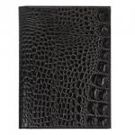 Бумажник водителя BEFLER "Кайман" нат. кожа, тиснение, 6 пласт. карм., черный, BV.22.-13, ш/к-15926