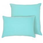 Набор из 2-х наволочек на молнии 70*70 трикотаж (пл.120) (бирюза, ПВХ)