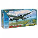 Модель для склеивания САМОЛЕТ Авиалайнер пассажирский американский Боинг 777-300ER,1:144,ЗВЕЗДА,7012