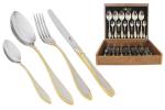 Набор столовых приборов 24 предмета на 6 персон Geneva в деревянной коробке.