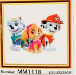 Алмазная картина 25х25 с полями