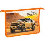 Папка для тетрадей 1 отделение, А4, ArtSpace Внедорожники, пластик, на молнии, ПТ-83_15549