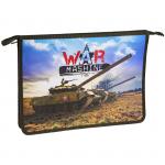 Папка для тетрадей 1 отделение, А4, ArtSpace Военная техника, пластик, на молнии, ПТ83_10862