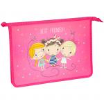 Папка для тетрадей 1 отделение, А4, ArtSpace Детские персонажи, пластик, на молнии, ПТ-83_15553