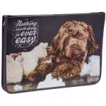 Папка для тетрадей 1 отделение, А4, ArtSpace Домашние питомцы, пластик, молния вокруг, ПМ-А4-04_10210