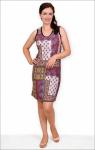 Платье из вискозы - купон, абстракция (152-5)