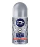 NIVEA Deo Дезодорант-антиперспирант шариковый д/муж Серебряная защита, 50мл