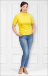 Водолазка женская, рибана с лайкрой, желтый (440-11)