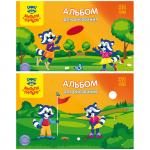 Альбом для рисования 32 л., А4, на скрепке Мульти-Пульти Приключения Енота, с раскраской, А32_18044