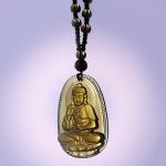 Четки A8356-12 для медитации, под камень, с подвеской Будда 6 мм. 38 см