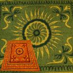 Покрывало PKR06 Двойное с Солнцем 210x240 см, хлопок