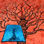 Покрывало PKR10 Tree Райское Древо Желаний. Двойное, 210x240 см, хлопок