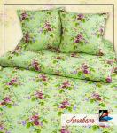 бязь ЛЮКС "Анабель" (зеленый цвет) (Акварель)