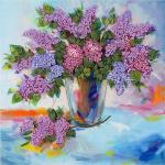 Набор для вышивания "PANNA" "Живая картина"   JK-2014  ( ЖК-2014 )  "Сиреневая симфония"