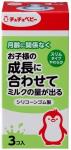 "Chu-Chu BABY" Сменная мягкая силиконовая соска для бутылочки (с узким горлышком, мягкая) 3 шт. 1/100