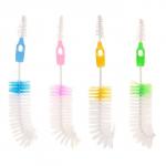 Ёршик 2 в 1 для бутылочек и сосок, цвета МИКС