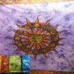 Покрывало SEI-7093Double Солнце и луна в кругу знаков зодиака хлопок L-230sm h-210sm