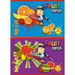 Альбом для рисования ACTION! FRUIT NINJA , 12 л. , уф-лак, 2 дизайна