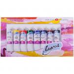 Краски акриловые "Ладога", 08цв., 18мл/туба, 2241178