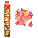 Воздушные шары, 100 шт, М2/5см, Поиск "Водяные Бомбочки неон", насадка для воды, стрип-лента, 6 053 888