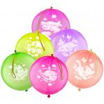 Воздушные шары, 25 шт., М14/36см, Поиск "Панч бол", флуоресцентный, 4690296044671