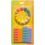 Свечи для торта с держателями ПатиБум "В полоску", 6см, 12шт., 4690296024864