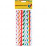 Трубочки для коктейля ПатиБум, ассорти, бумажные, 20шт., европодвес, 4690296030148