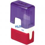 Ластик Milan School 430, прямоугольный, синтетический каучук, пластик. держатель, 34*32*19 мм, CMMS430