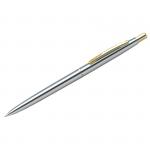 Ручка шариковая Berlingo "Golden Prestige" синяя, 0,7 мм, корпус хром/золото, автомат, пластик.футляр, CPs_73114