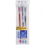 Набор гелевых ручек Crown Hi-Jell 3 шт., 3 цв., 0,5 мм, ПВХ уп., европодвес, HJR-500SET/3(EP)