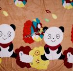 Плед велсофт "Панда", 100% полиэстер Китай