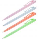 Ручка шариковая автоматическая OfficeSpace синяя, 0,7 мм, цветной корпус, BPRPA106_1304