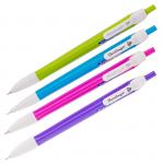 Ручка шариковая автоматическая Berlingo Triangle синяя, 0,7 мм, трехгранный корпус, в стакане, CBm_70732