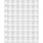 Лист для альбома OfficeSpace Optima на 48 монет 28*28, 120 мкм, 215474