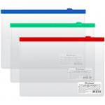 Папка-конверт на молнии Berlingo, A5, 110 мкм, прозрачная, AKm_05109