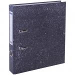 Папка-регистратор OfficeSpace, 50 мм, мрамор, черная, 153194