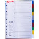 Разделитель листов Berlingo А4, 10 листов, без индексации, цветной, пластиковый, ARp_04040