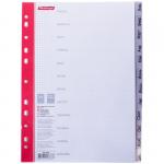 Разделитель листов Berlingo А4, 12 листов, Январь-Декабрь, серый, пластиковый, ARp_04010