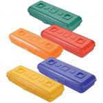 Пенал-футляр 210*90*40 Премиум, пластик, ассорти, ПН14