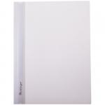 Папка-скоросшиватель пластик. Berlingo, А4, 180 мкм, белая с прозр. верхом, ASp_04100