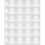 Лист для альбома OfficeSpace Optima на 24 монеты 44*40, 120 мкм, 215472